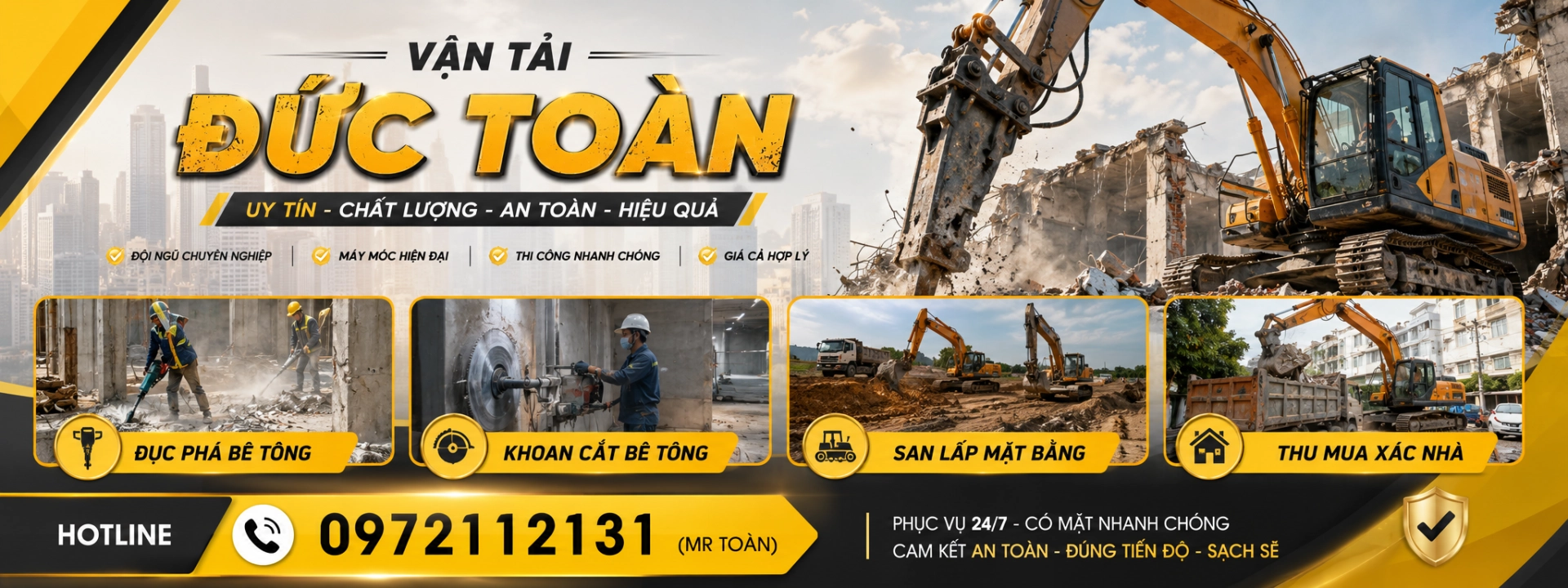đào hố móng giá rẻ Hồ Chí Minh